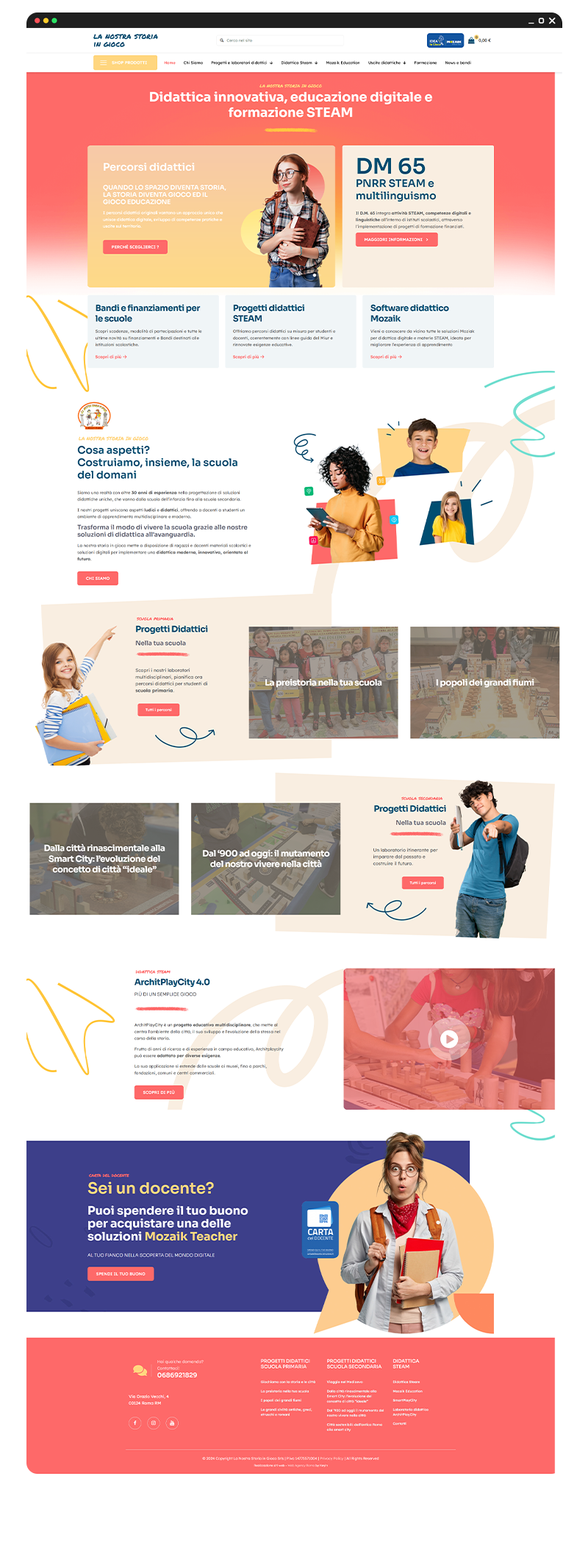 Sito Web Interno La Nostra Storia in Gioco - Portfolio