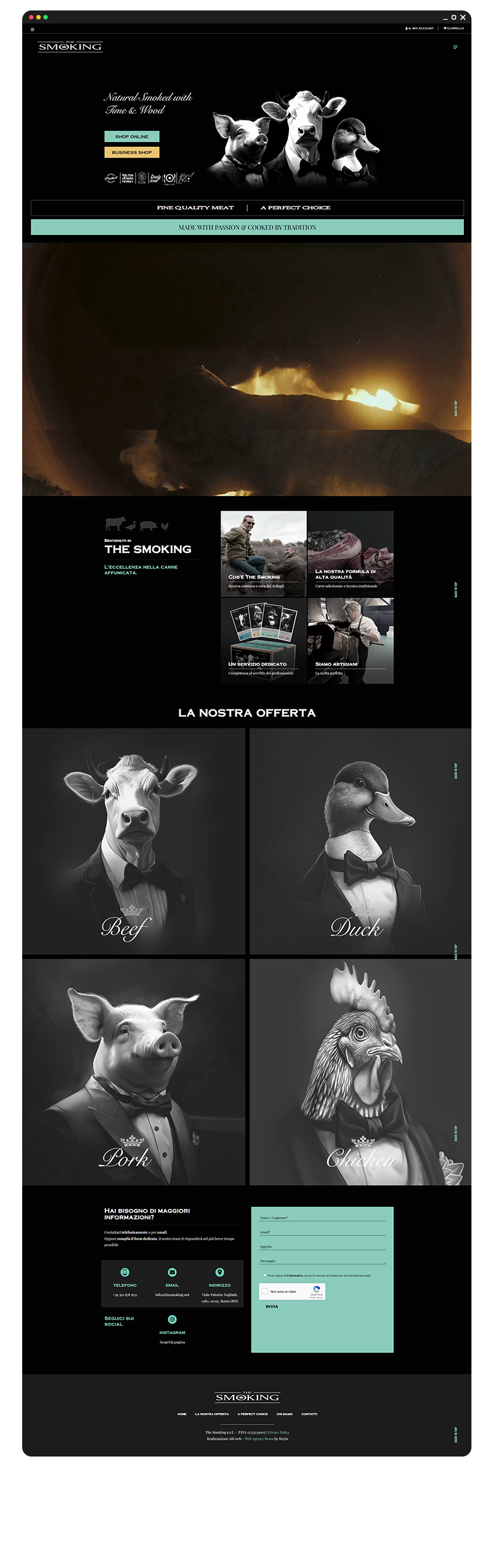 Sito Web Interno The Smoking - Portfolio