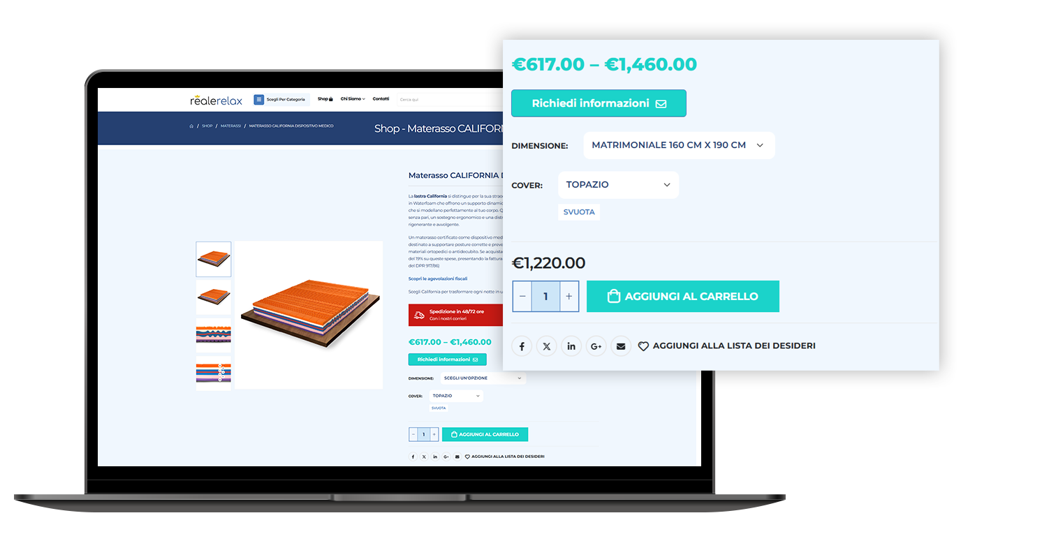 Piattaforma Wordpress Reale Relax - Portfolio