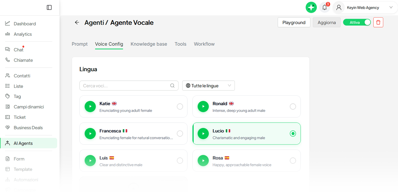 Configurazione, Prompt Engineering e Voice Tuning2